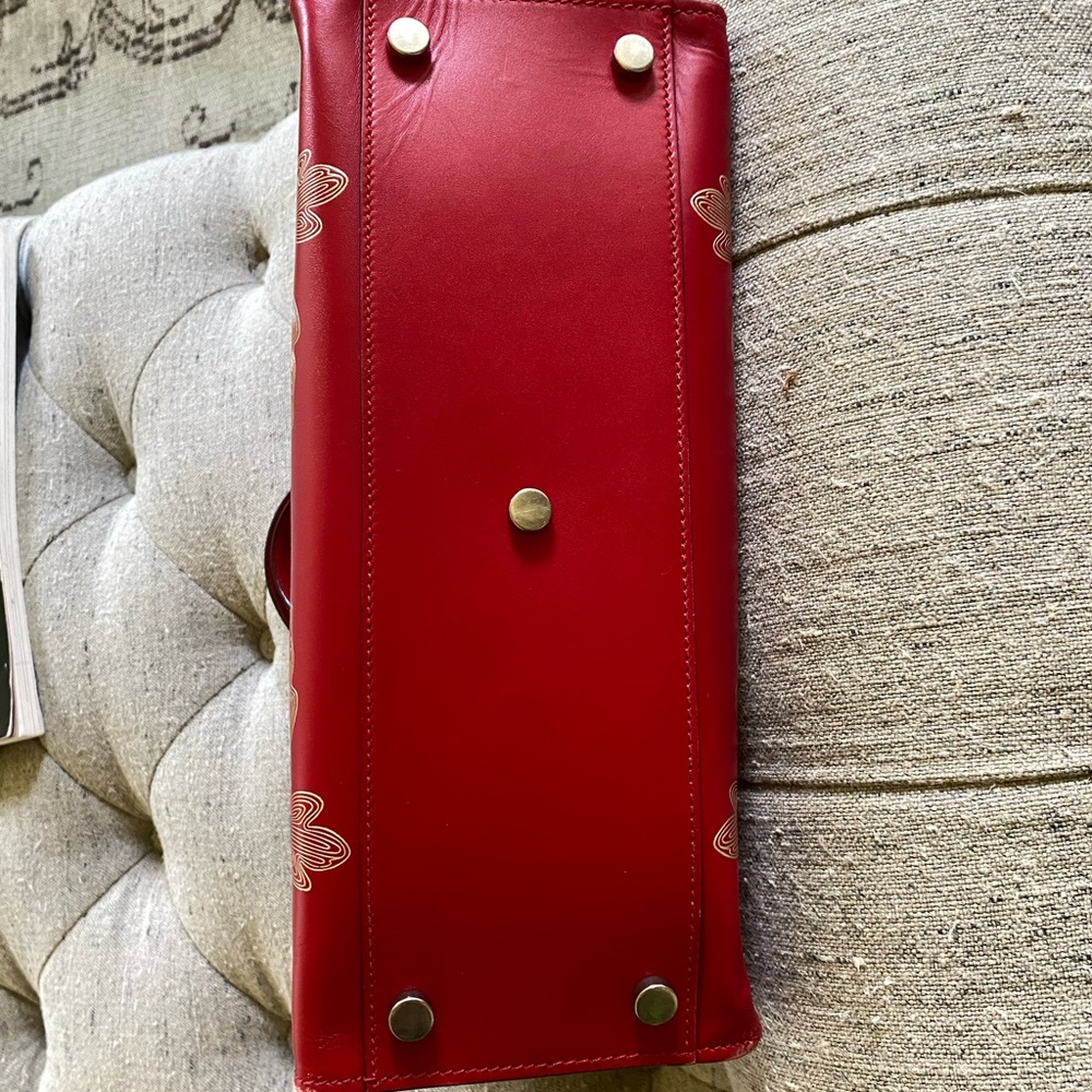 Gucci Red Smooth Calfskin Leather Chinese NY Dionysus medium top handle bag - Picture 4 of 6